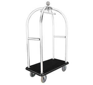 Black Hotel Luggage Trolley